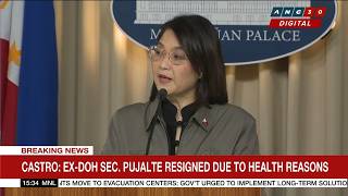Palace: Ex-DOH Sec. Pujalte resigned due to health reasons | ANC screenshot 4