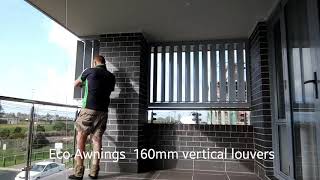 Louvers 160mm vertical