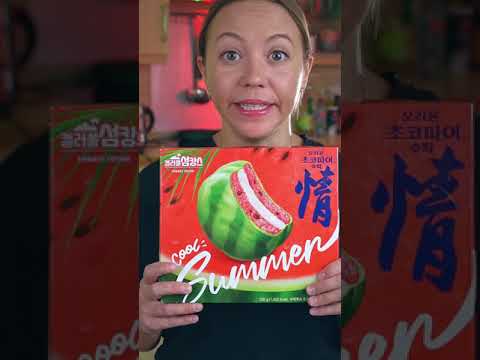 ЭТО съедобно?! Редкий корейский чокопай из арбуза!