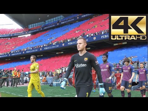 PES 2019 4K 60 FPS Gameplay Barcelona vs Liverpool (Xbox One, PS4, PC) -  YouTube