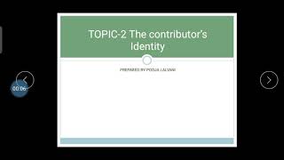 CPDP Topic-2 The contributor's Identity