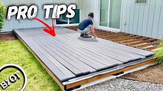 How To Build A Low Profile Deck Patio (Part 2 of 2)