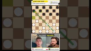 How to start a checkers game the RIGHT way Teaching an American chess streamer!