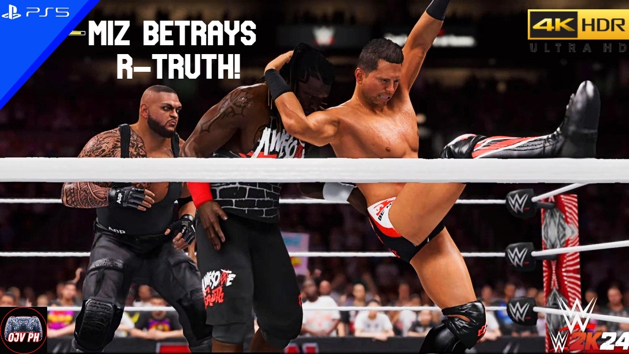 WWE 2K24 (PS5) - AWESOME TRUTH vs. AUTHORS OF PAIN | RAW, SEP. 30, 2024 [4K 60FPS]