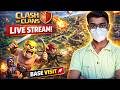 Clash of Clans Live 🔴 | Base Visit &amp; Attack Strategy 😱 | COC Live Hindi