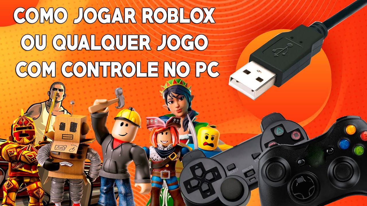 COMO JOGAR ROBLOX COM CONTROLE 