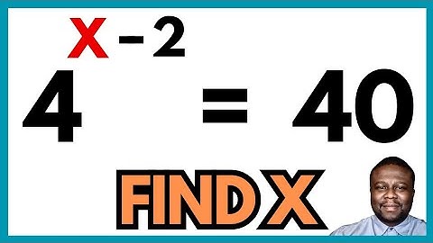 Exponential Logarithm | Can You Solve This? | 4^x - 2 = 40 | Find X | Math Problem