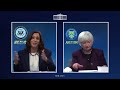 VP Kamala Harris, Treasury Sec. Yellen talk COVID-19 pandemic and Black businesses