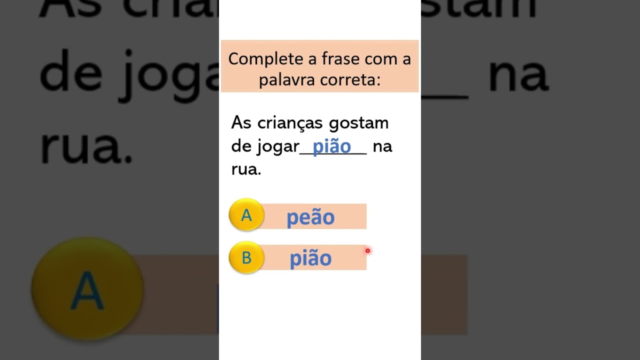 🌟Saiba a Diferença entre Pião (com i) e Peão (com e)#shorts🌟 