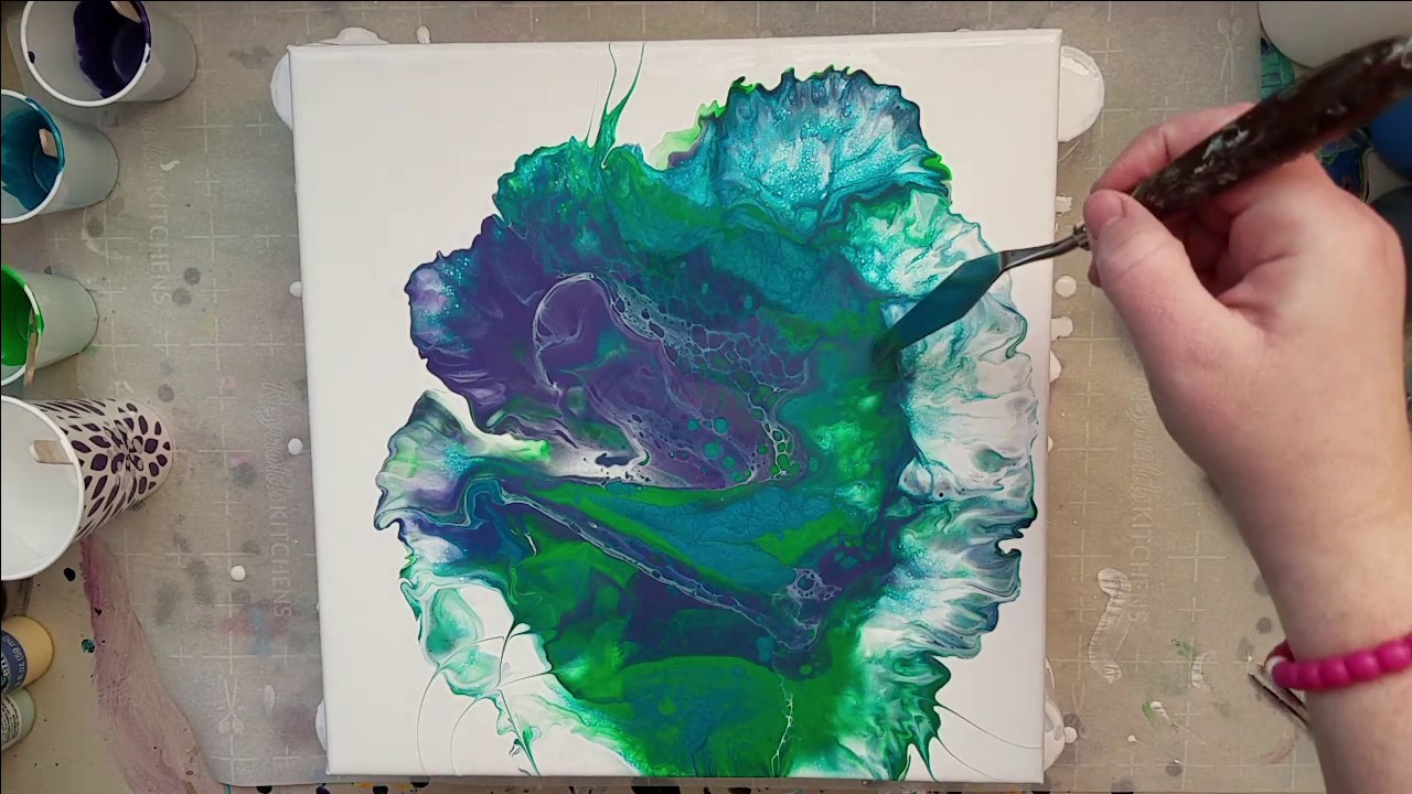 Blown Flower Acrylic Pour YouTube