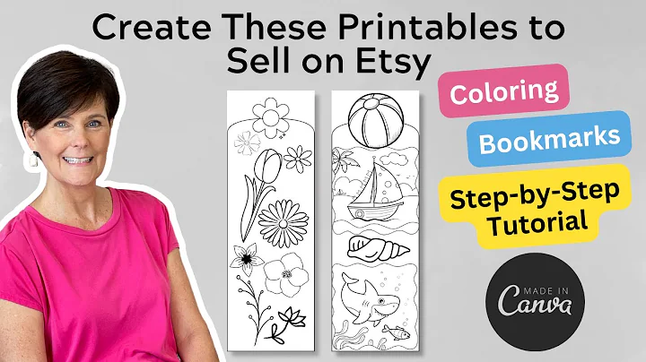 Create Printable Bookmarks for Etsy with Canva - Easy Step-by-Step Process!