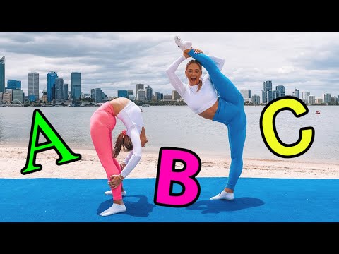 ABC ACRO GYMNASTICS CHALLENGE! | The Rybka Twins