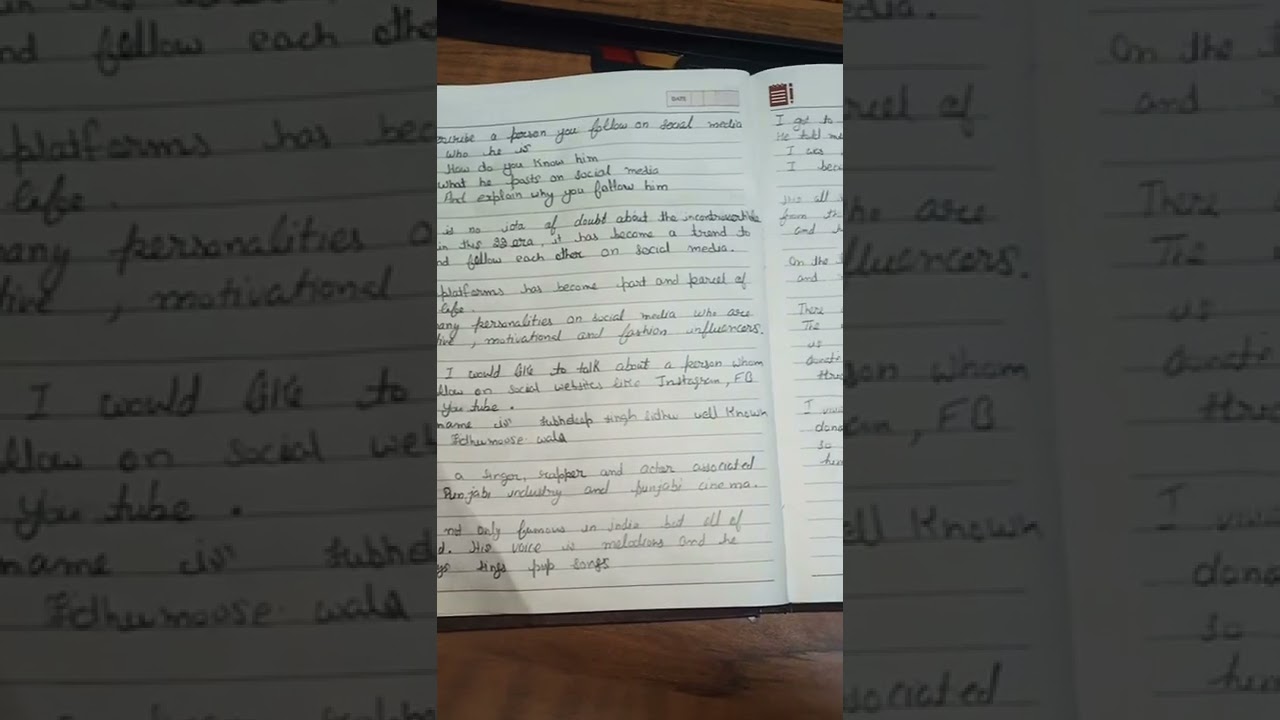 describe a person you follow on social media 8bands sample !2022 jan...