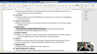 WiFi attacks KRack attack