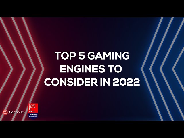 5 free game engines to make games (2022)