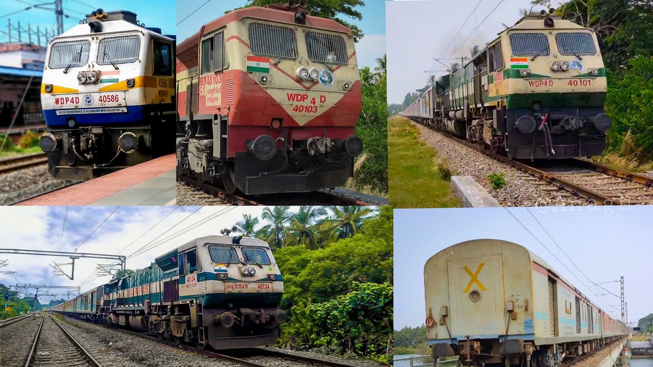 Compilation of my Favourite Train TVC Rajdhani with different EMD locos | Anagh's Railfanism