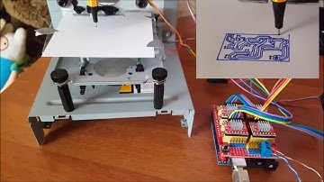 DVD CNC DIY ARDUINO CNC SHIELD making PCB  | GRBL | EASEL Software