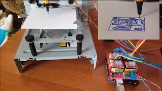 DVD CNC DIY ARDUINO CNC SHIELD making PCB  | GRBL | EASEL Software