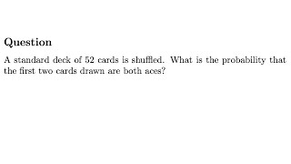 Probability - Card Combinations Quick Exercise 3