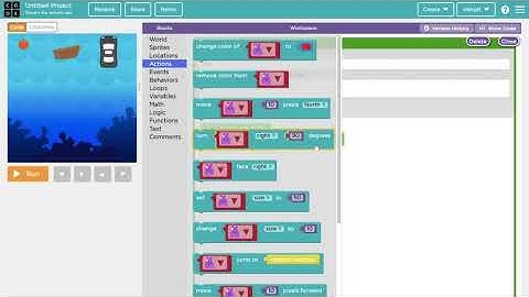 How to make a  Behaviour in code.org