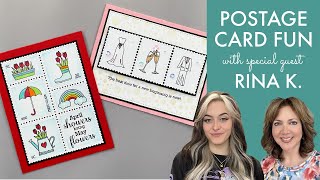 Postage Card Fun with Special Guest, Rina K!