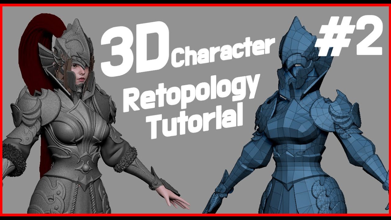 Johnnny 3D | 02 | 3D Character Modeling (Re)Topology tutorial | Topogun ...