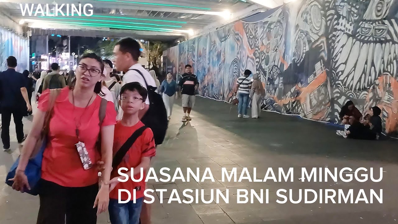 Jakarta Night Atmosphere 2026 | BNI City Sudirman Underground Tunnel Walk