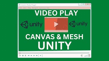 Play Video in CANVAS UI and on Any Mesh (Plane , Cube) in Unity | Unity Video Player