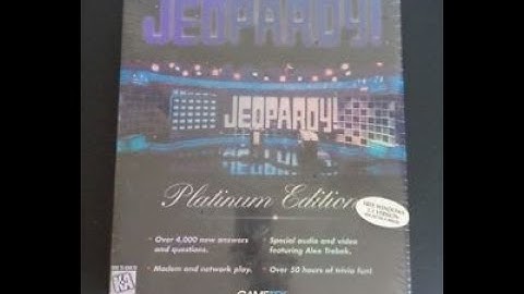 DOS Jeopardy! Platinum Edition 2nd Run Game #2