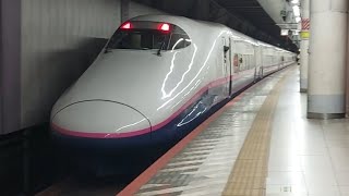 【運用廃止済み】JR東日本上越新幹線E2系J75編成たにがわ411号越後湯沢駅行き上野駅発車(2023/2/25)