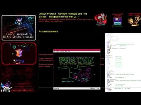 Z80 ASM tron clone Photon - Random Numbers and Title Screen