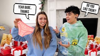 Surprising My Girlfriend With BAD Christmas PRESENTS To See How She Reacts!!