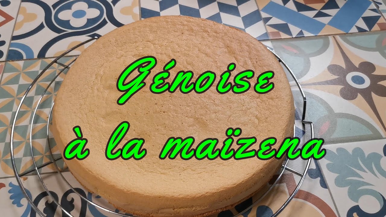 Génoise à la maïzena.