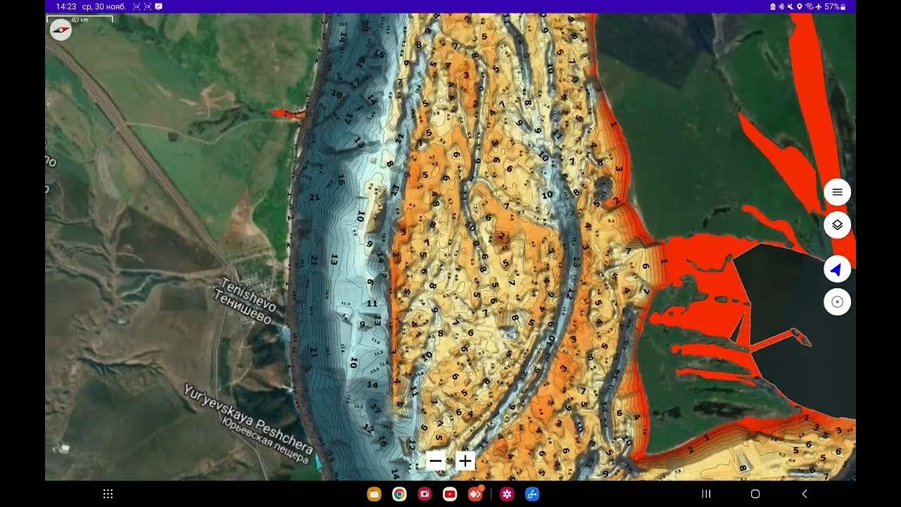 Glive карты глубин рф