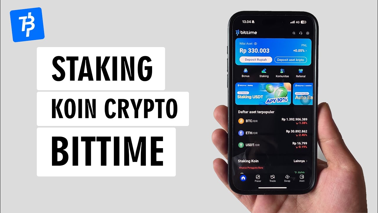 Cara Staking Koin Crypto di Aplikasi Bittime