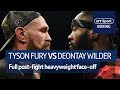 IT'S ON! Tyson Fury and Deontay Wilder FULL post-fight confrontation at Windsor Park