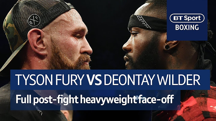 IT'S ON! Tyson Fury and Deontay Wilder FULL post-fight confrontation at Windsor Park