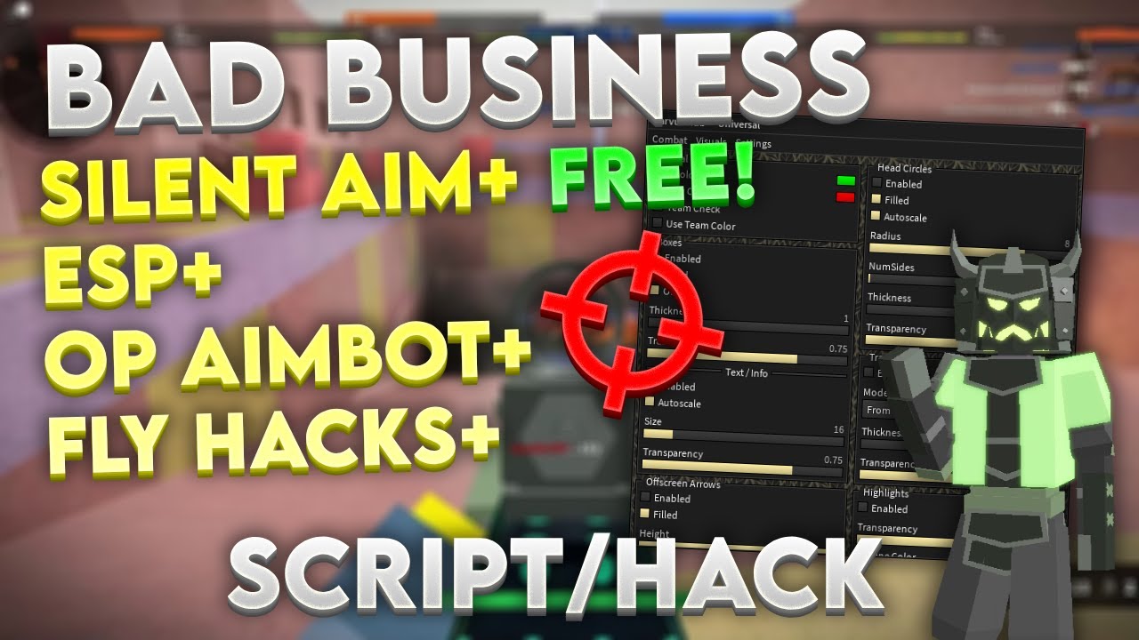 ROBLOX BAD BUSINESS AIMBOT HACK  (✓WORKING✓) AIMBOT, SILENT AIM, NOCLIP,  ESP AND MORE! [INSANE] by ItzVirii - Free download on ToneDen