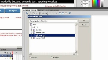 FlashCS4, Movieclip Buttons, part3, adding text.avi
