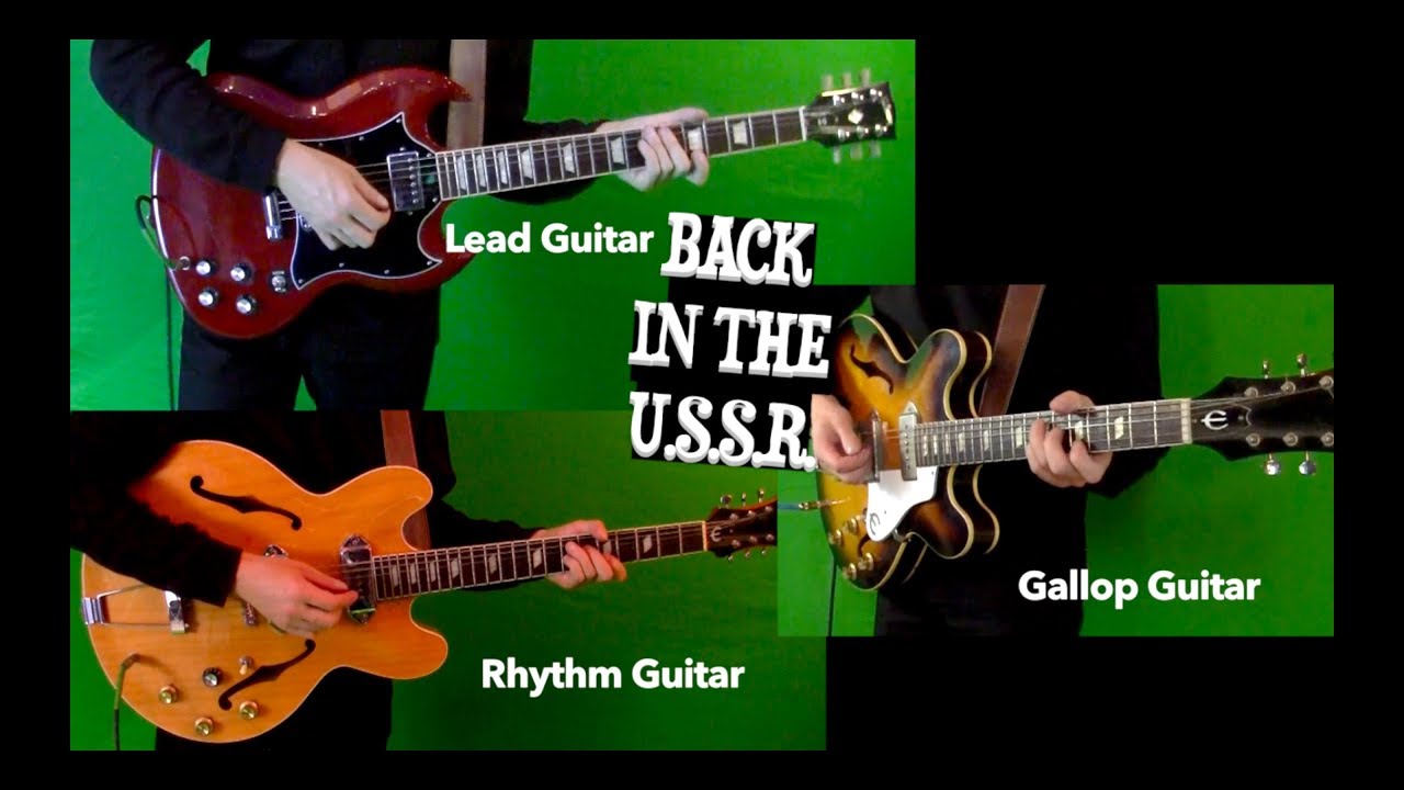 Back in the U.S.S.R. - Rhythm and Lead Cover - Isolated and mixed
