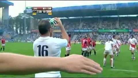 England vs USA 2007, Paul Emerick spare tackle on ...