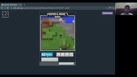 Minecraft Survival project on Code org | ASYoutuber