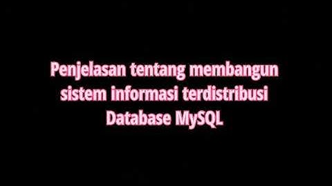 Quiz Sistem Terdistribusi Kelompok 2 (7SIC4 / STMIK TRIGUNA DHARMA)