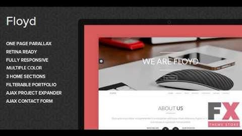 Preview Floyd - One Page Parallax Joomla Template TForest