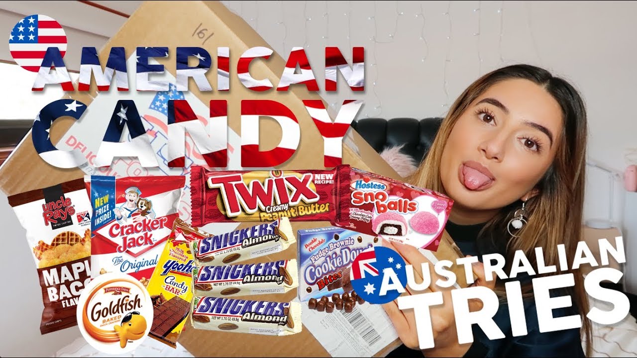 AUSTRALIAN TRIES AMERICAN CANDY YouTube