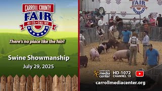 Carroll County 4-H & FFA Fair Swine Showmanship 7-29-2025