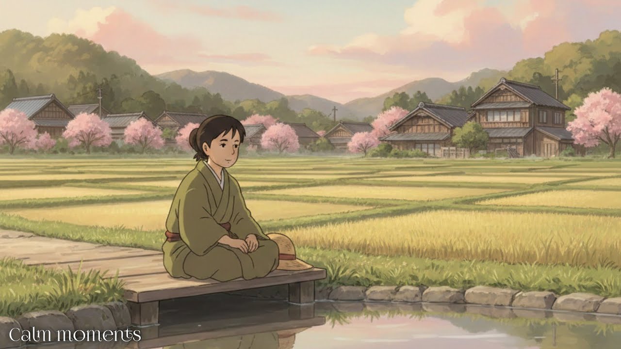 “Peaceful Countryside Life | Hand-Painted Ghibli-Style Animation & Nature Ambience”