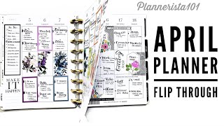 April Planner Flip Through  | Happy Planner | After The Pen | APT