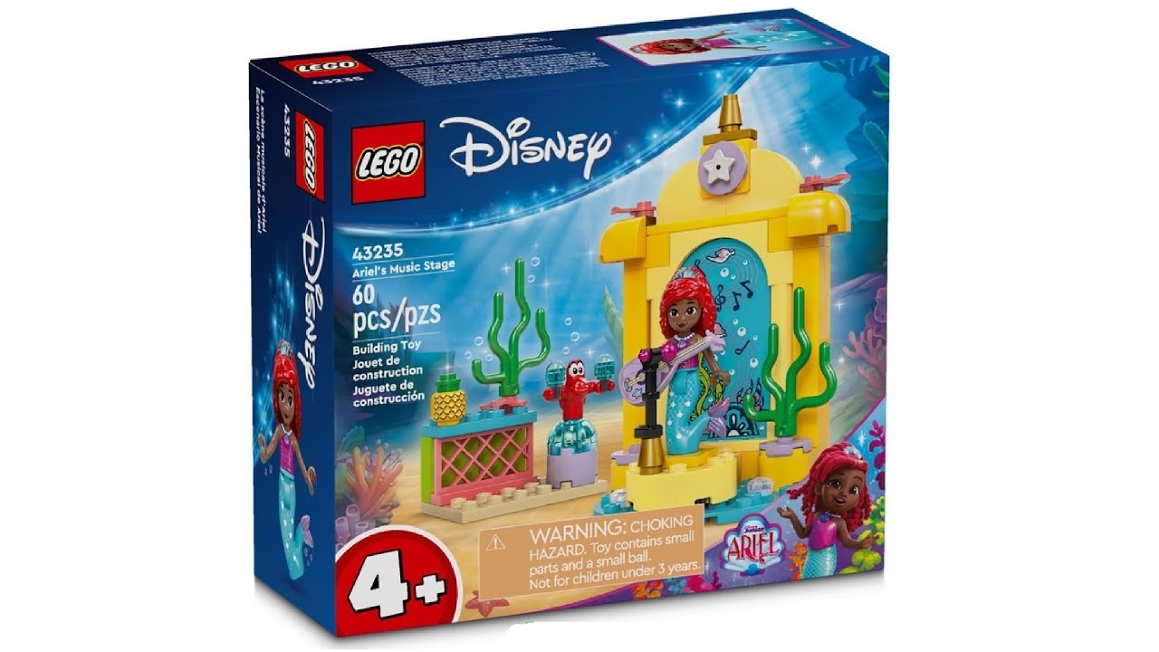 LEGO Disney 43235 Ariel's Music Stage unboxing & speed build