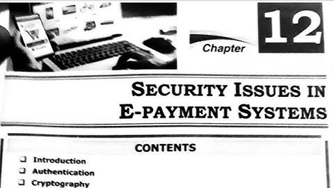 Security Issues in E-Payment Systems Bcom 2nd semester full explanation in hindi